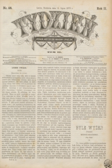 Tydzień Literacki, Artystyczny, Naukowy i Społeczny. R.2, T.2, nr 28 (11 lipca 1875)
