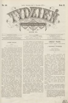 Tydzień Literacki, Artystyczny, Naukowy i Społeczny. R.2, T.2, nr 36 (5 września 1875)