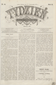 Tydzień Literacki, Artystyczny, Naukowy i Społeczny. R.2, T.2, nr 41 (10 października 1875)