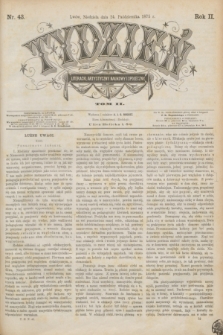 Tydzień Literacki, Artystyczny, Naukowy i Społeczny. R.2, T.2, nr 43 (24 października 1875)