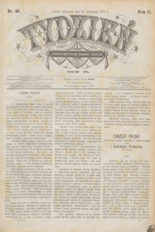 Tydzień Literacki, Artystyczny, Naukowy i Społeczny. R.2, T.2, nr 48 (28 listopada 1875)