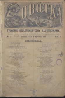 Sobótka : tygodnik belletrystyczny illustrowany. R.1, № 1 (2 stycznia 1869)