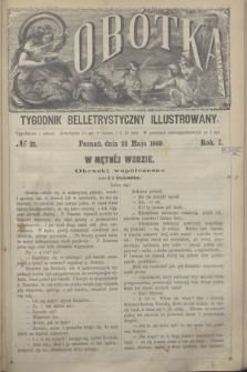Sobótka : tygodnik belletrystyczny illustrowany. R.1, № 21 (22 maja 1869)