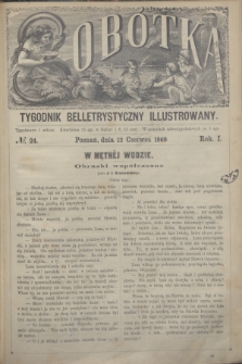 Sobótka : tygodnik belletrystyczny illustrowany. R.1, № 24 (12 czerwca 1869)