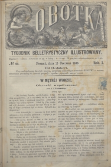 Sobótka : tygodnik belletrystyczny illustrowany. R.1, № 25 (19 czerwca 1869)