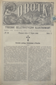 Sobótka : tygodnik belletrystyczny illustrowany. R.1, № 29 (17 lipca 1869)