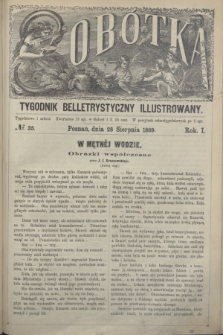 Sobótka : tygodnik belletrystyczny illustrowany. R.1, № 35 (28 sierpnia 1869)