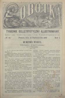 Sobótka : tygodnik belletrystyczny illustrowany. R.1, № 43 (23 października 1869)