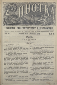 Sobótka : tygodnik belletrystyczny illustrowany. R.1, № 49 (4 grudnia 1869)