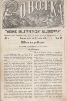 Sobótka : tygodnik belletrystyczny illustrowany. R.2, № 3 (15 stycznia 1870)