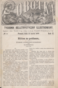 Sobótka : tygodnik belletrystyczny illustrowany. R.2, № 11 (12 marca 1870)