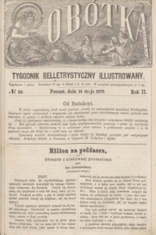 Sobótka : tygodnik belletrystyczny illustrowany. R.2, № 20 (14 maja 1870)