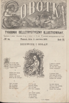 Sobótka : tygodnik belletrystyczny illustrowany. R.2, № 24 (11 czerwca 1870)