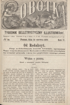 Sobótka : tygodnik belletrystyczny illustrowany. R.2, № 26 (25 czerwca 1870)