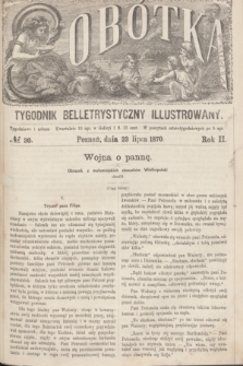 Sobótka : tygodnik belletrystyczny illustrowany. R.2, № 30 (23 lipca 1870)