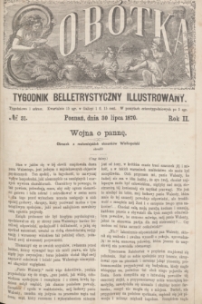 Sobótka : tygodnik belletrystyczny illustrowany. R.2, № 31 (30 lipca 1870)