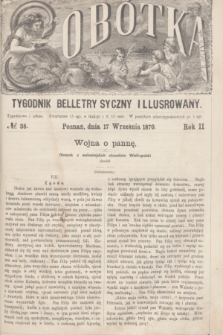 Sobótka : tygodnik belletrystyczny illustrowany. R.2, № 38 (17 września 1870)