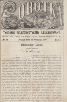 Sobótka : tygodnik belletrystyczny illustrowany. R.2, № 39 (24 września 1870)