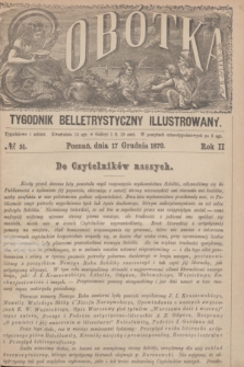 Sobótka : tygodnik belletrystyczny illustrowany. R.2, № 51 (17 grudnia 1870)