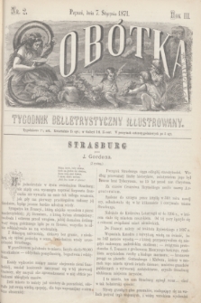Sobótka : tygodnik belletrystyczny illustrowany. R.3, nr 2 (7 stycznia 1871)