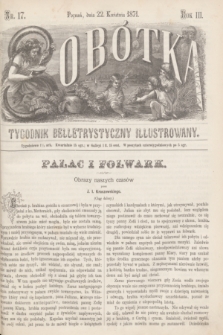 Sobótka : tygodnik belletrystyczny illustrowany. R.3, nr 17 (22 kwietnia 1871)
