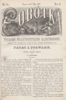 Sobótka : tygodnik belletrystyczny illustrowany. R.3, nr 19 (6 maja 1871)