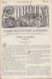 Sobótka : tygodnik belletrystyczny illustrowany. R.3, nr 29 (15 lipca 1871)