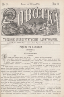 Sobótka : tygodnik belletrystyczny illustrowany. R.3, nr 30 (22 lipca 1871)