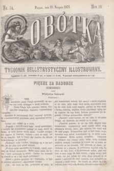 Sobótka : tygodnik belletrystyczny illustrowany. R.3, nr 34 (19 sierpnia 1871)