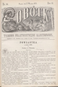 Sobótka : tygodnik belletrystyczny illustrowany. R.3, nr 36 (2 września 1871)