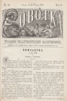 Sobótka : tygodnik belletrystyczny illustrowany. R.3, nr 38 (16 września 1871)