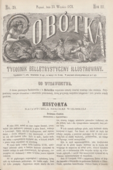 Sobótka : tygodnik belletrystyczny illustrowany. R.3, nr 39 (23 września 1871)