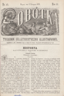 Sobótka : tygodnik belletrystyczny illustrowany. R.3, nr 45 (4 listopada 1871)