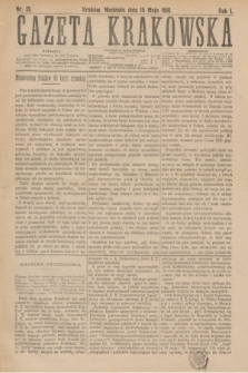Gazeta Krakowska. R.1, nr 13 (15 maja 1881)