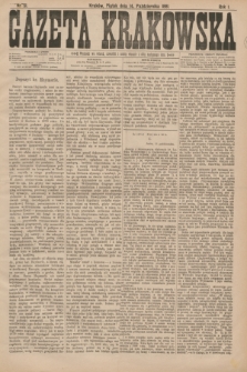 Gazeta Krakowska. R.1, nr 51 (14 października 1881)