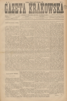 Gazeta Krakowska. R.1, nr 72 (2 grudnia 1881)