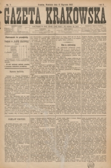 Gazeta Krakowska. R.2, nr 7 (15 stycznia 1882)