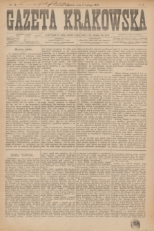 Gazeta Krakowska. R.2, nr 16 (5 lutego 1882) [skonfiskowany]
