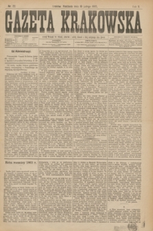 Gazeta Krakowska. R.2, nr 22 (19 lutego 1882)