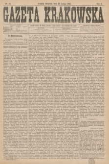 Gazeta Krakowska. R.2, nr 25 (26 lutego 1882)
