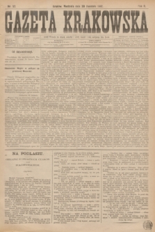 Gazeta Krakowska. R.2, nr 52 (30 kwietnia 1882)