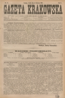 Gazeta Krakowska. R.2, nr 74 (21 czerwca 1882)