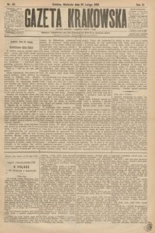 Gazeta Krakowska. R.3, nr 45 (25 lutego 1883)