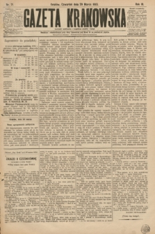 Gazeta Krakowska. R.3, nr 71 (29 marca 1883)