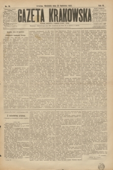 Gazeta Krakowska. R.3, nr 91 (22 kwietnia 1883)