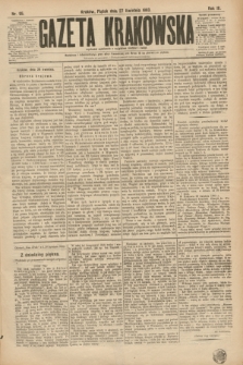 Gazeta Krakowska. R.3, nr 95 (27 kwietnia 1883)