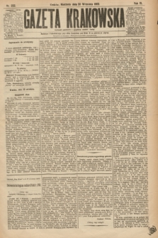 Gazeta Krakowska. R.3, nr 222 (30 września 1883)