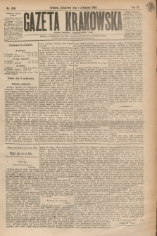 Gazeta Krakowska. R.3, nr 249 (1 listopada 1883)