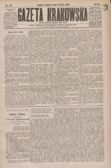Gazeta Krakowska. R.3, nr 278 (6 grudnia 1883)