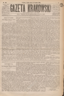 Gazeta Krakowska. R.3, nr 291 (22 grudnia 1883)